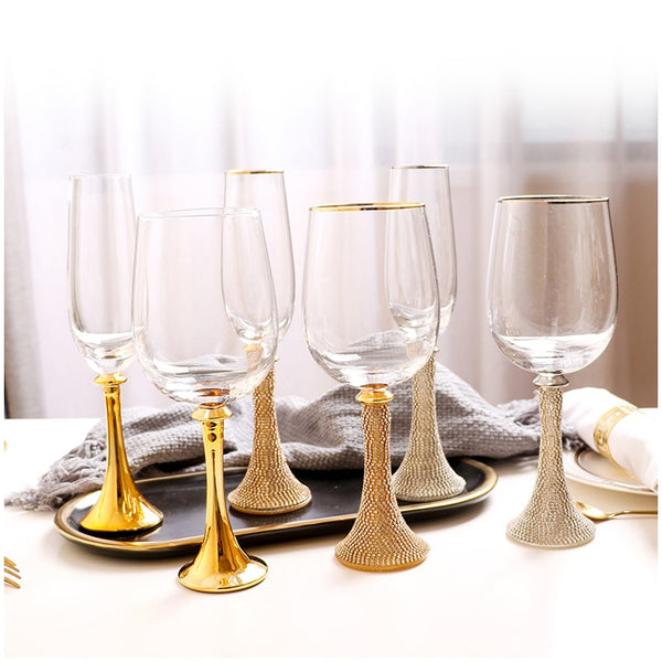 Wine Glass Crystal Tall Wine Glass Champagne Glass Home Restaurant Wine - Chefs Kitchen Basics