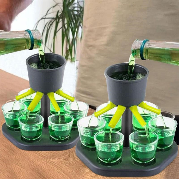 6 Shot Glass Games Dispenser - Chefs Kitchen Basics