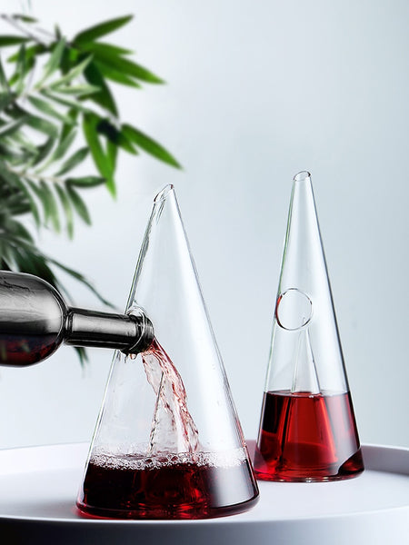 Wine Decanter Handmade Pyramid Decanter