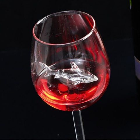 1pc Shark Red Wine Glass - Chefs Kitchen Basics