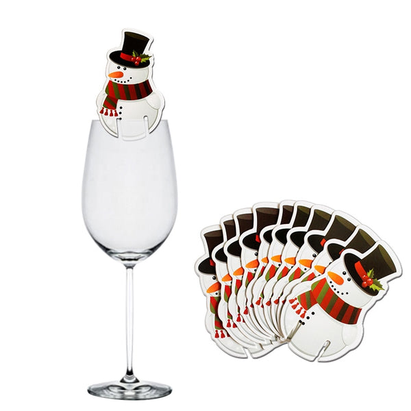 50pcs Wine Glass Christmas Paper Labels - Chefs Kitchen Basics