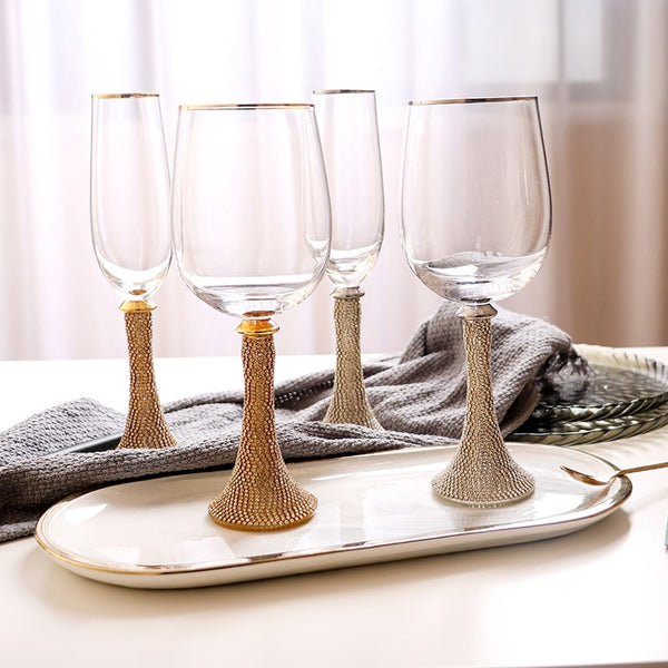 Wine Glass Crystal Tall Wine Glass Champagne Glass Home Restaurant Wine - Chefs Kitchen Basics