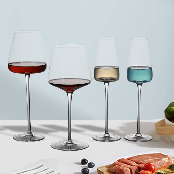2pcs Goblet Wine Glass Kitchen Utensils Water Grap Champagne Glasses Bordeaux Wedding Party Birthday Gift Lead-Free Champagne - Chefs Kitchen Basics