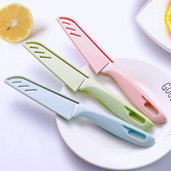 Fruit Knife Stainless Steel with Protective Case Melon/Fruit Peeler Knife Peeler Dormitory Portable Knife Household Kitchen