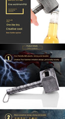 Creative Quake Magnetic Beer Bottle Opener Retro Hammer Soda Bottle Opener Screwdriver Fun Wine Opener