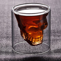 Double wall glass skull cup - Chefs Kitchen Basics