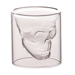 Double wall glass skull cup - Chefs Kitchen Basics