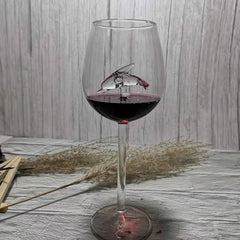 1pc Shark Red Wine Glass - Chefs Kitchen Basics