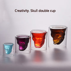 Double wall glass skull cup - Chefs Kitchen Basics