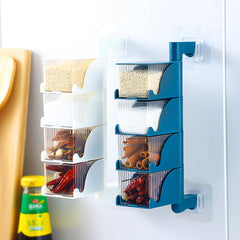 Free wall hanging multi-layer stackable spice rack - Chefs Kitchen Basics